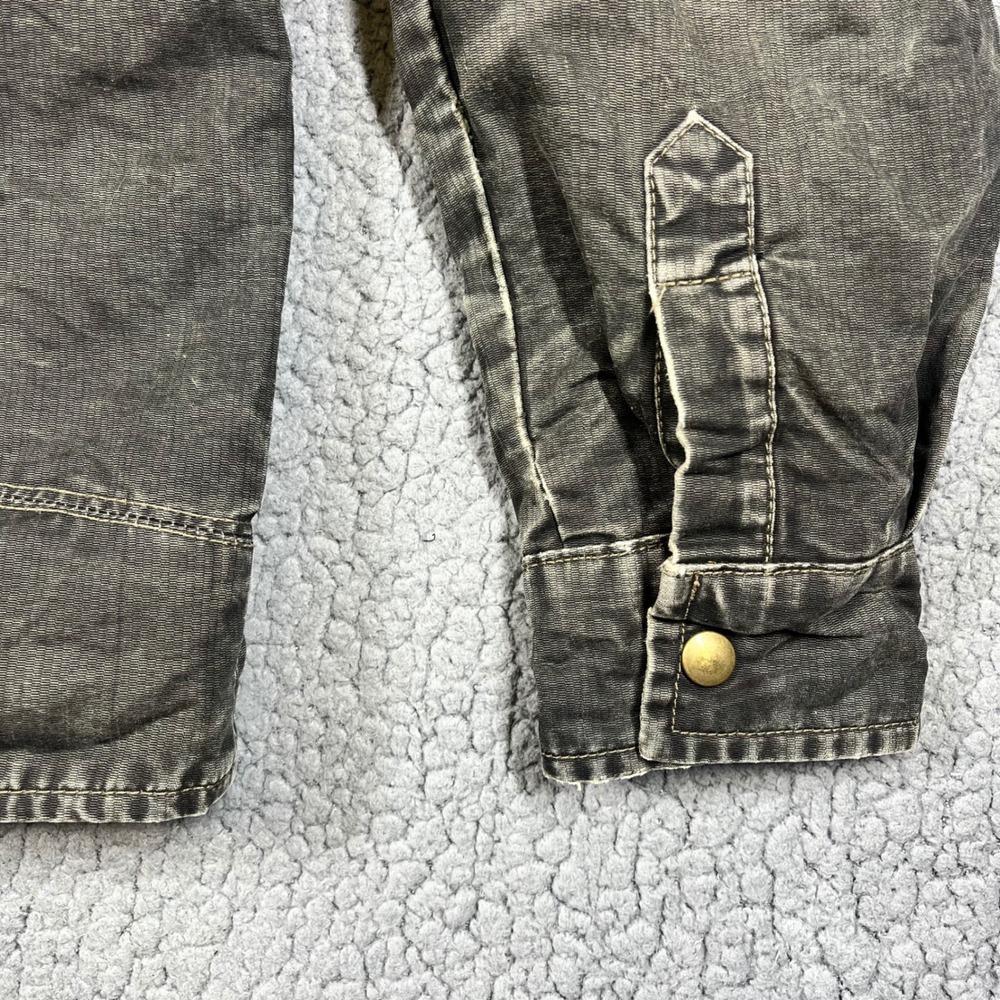Kuhl Burr Jacket Mens Small Brown Vintage Patina Dye Cotton Canvas Full Zip - Picture 6 of 10